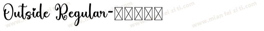 Outside Regular字体转换